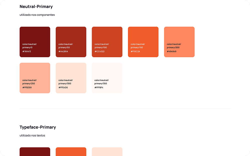 Styleguide Strada: Cores — Neutral-Primary